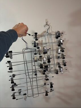 4 Pack of Multi Clip Space Saving Hangers